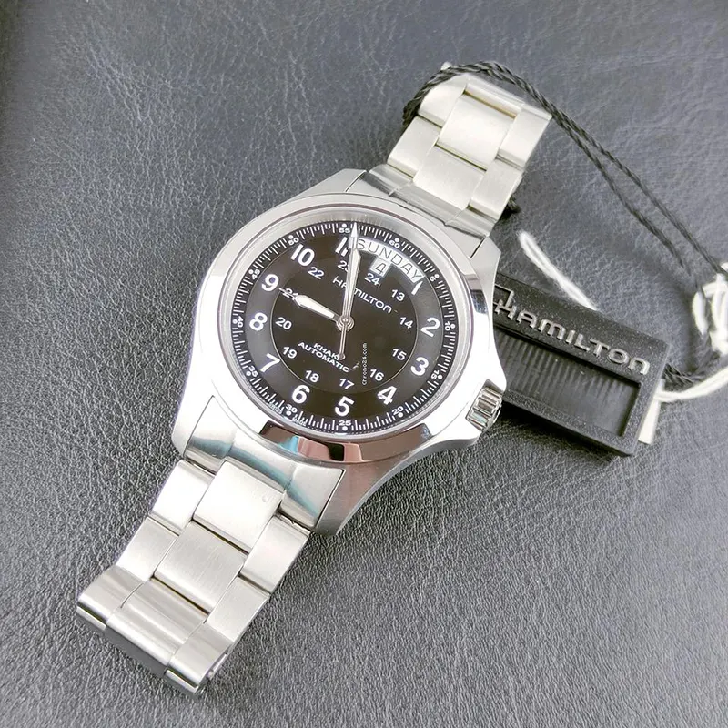 Hamilton Khaki Field King Automatic Black Dial Men's Watch- H64455133